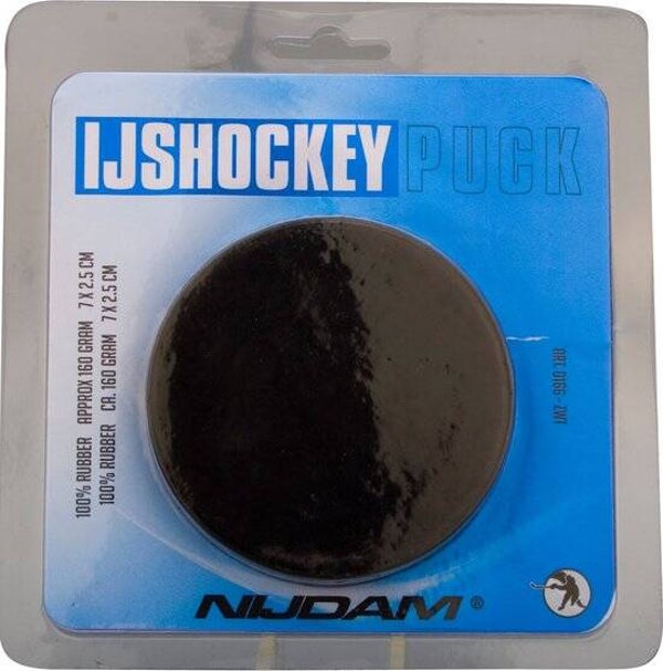 Zwarte ijshockeypuck van Nijdam