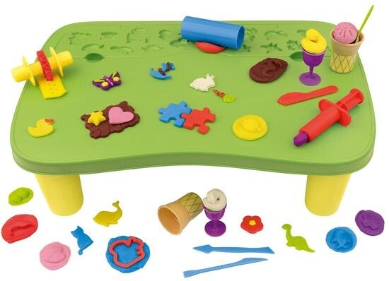 Speeltafel met klei - 48-delig