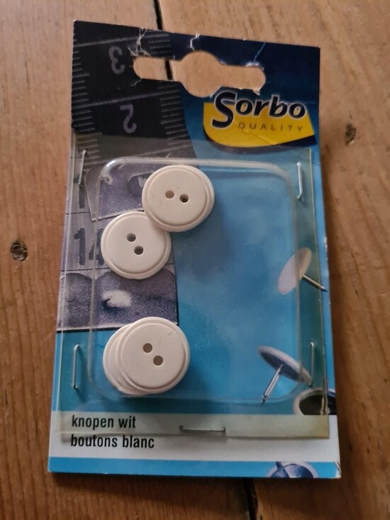 Sorbo 5 Knopen - Wit