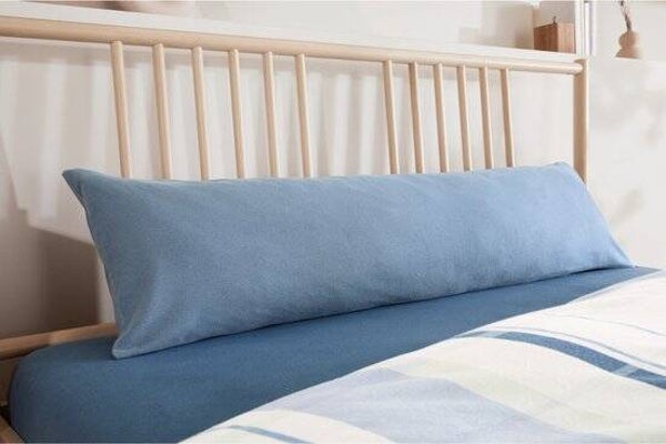 Zijslaapkussensloop - Wit of Blauw - 40x145cm