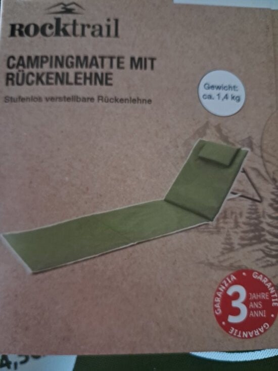Ligmat met rugleuning - Incl Opbergtas