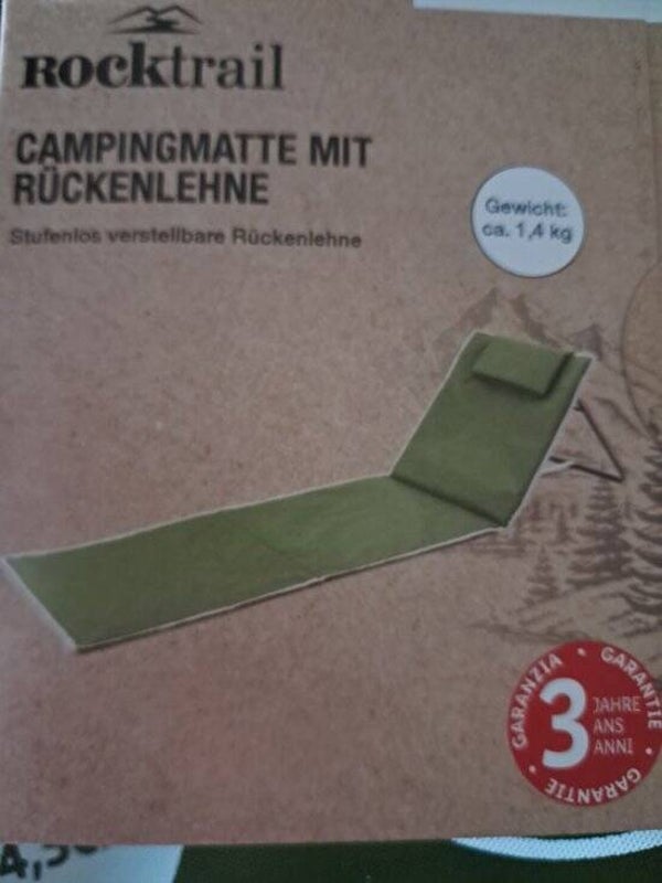 Ligmat met rugleuning - Incl Opbergtas