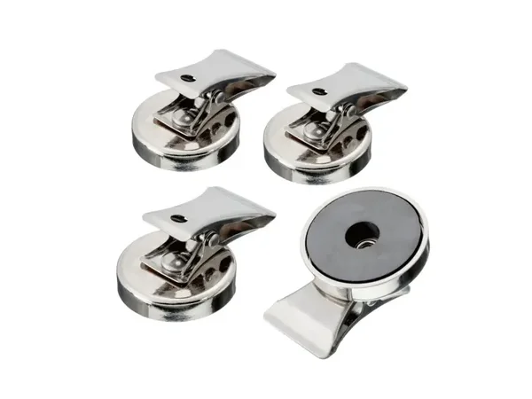 Magneet houder met clip 4 stuks