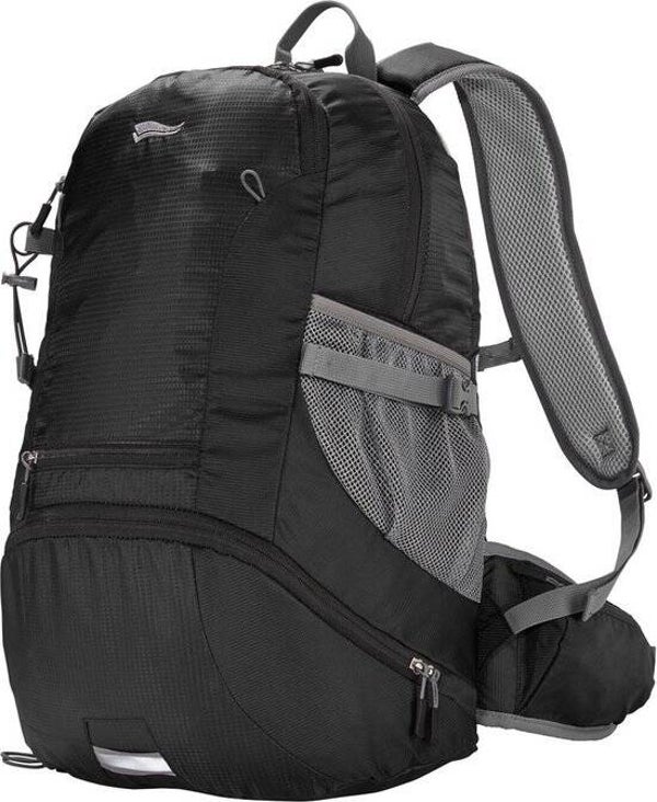 Wandelrugzak 30L Zwart/Grijs met Reflectiestukken
