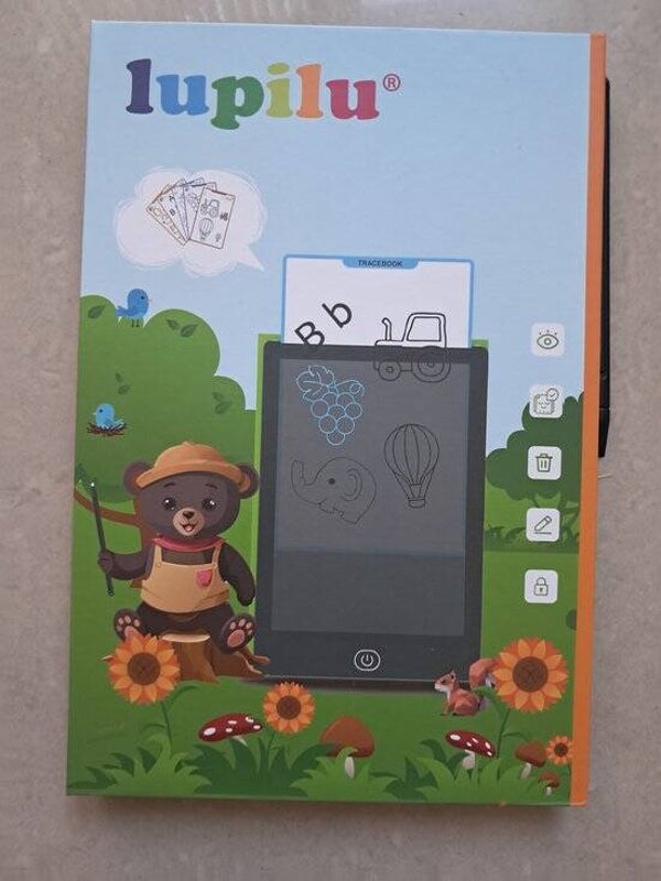 LCD Schrijfbord met 10 leerkaarten
