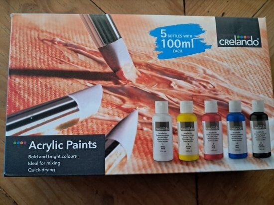 Acryl Verf 5 stuks x 100ml