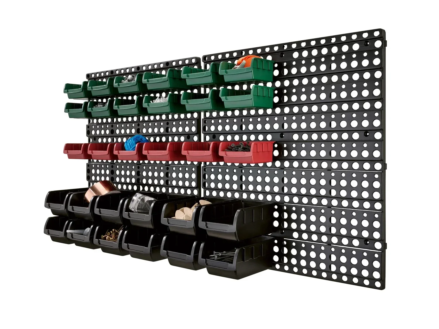 Organisatie- en opbergset - 2 wandelementen - 48 x 54 x 2 cm