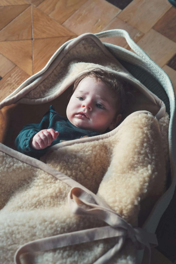 Wikkeldoek Merinowol | Latte