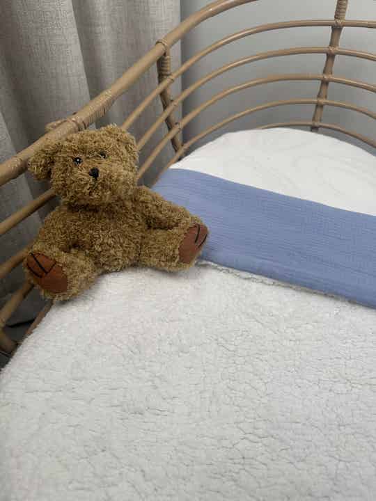 Teddy deken - Baby blue