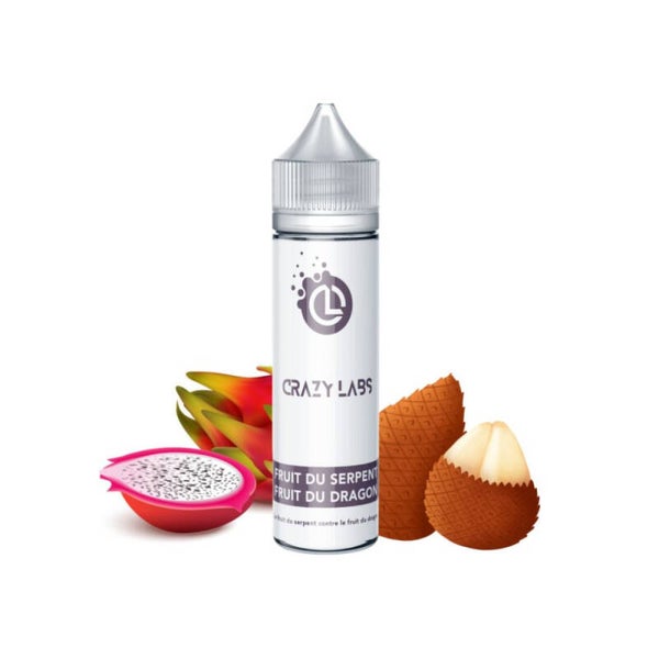 CRAZY LABS - ELIQUIDE 50 ML- Fruit du dragon Fruit du serpent