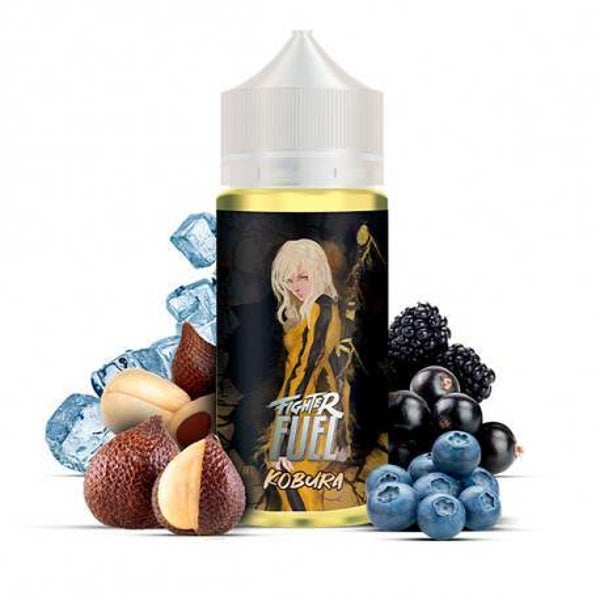 FIGHTER FUEL / KOBURA - ELIQUIDE 100 ML- Myrtille, Groseille, Fruit du serpent