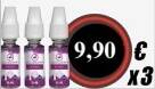 PACK 3 ELIQUIDES 10 ML - LIQUIDAROM - SAVEUR MENTHOLEE