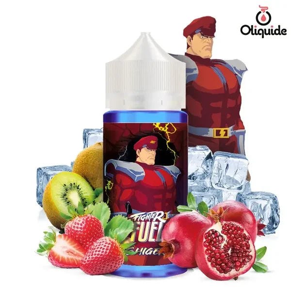 FIGHTER FUEL / SHIGERI - ELIQUIDE 100 ML- Grenade, Fraises des bois, Kiwi
