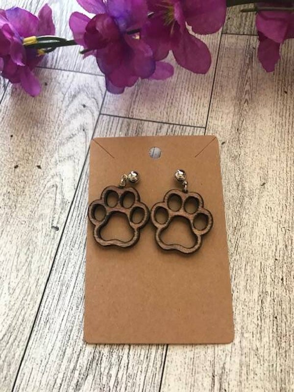 "Dog Paw" Earrings