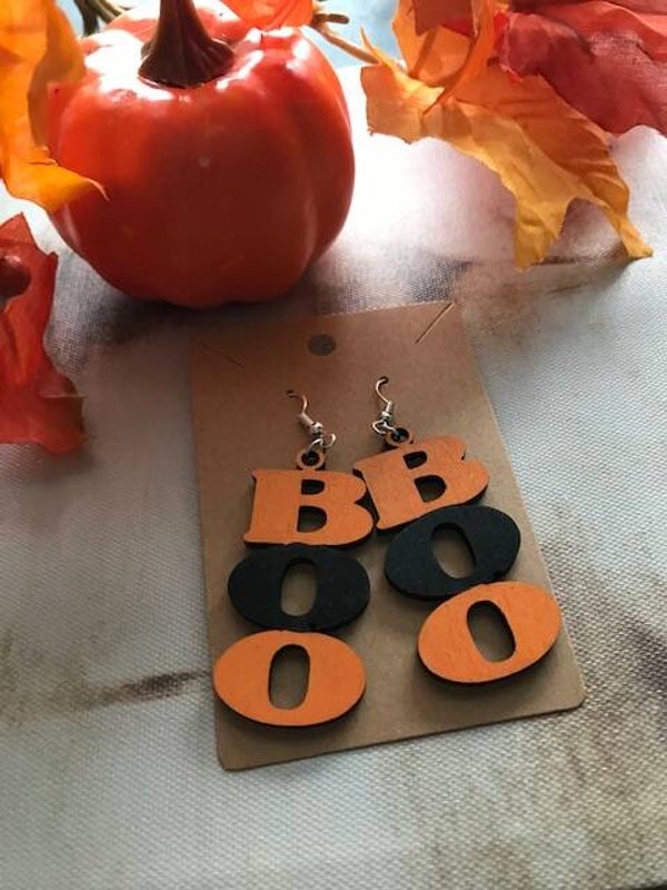 "Halloween Boo" Earrings