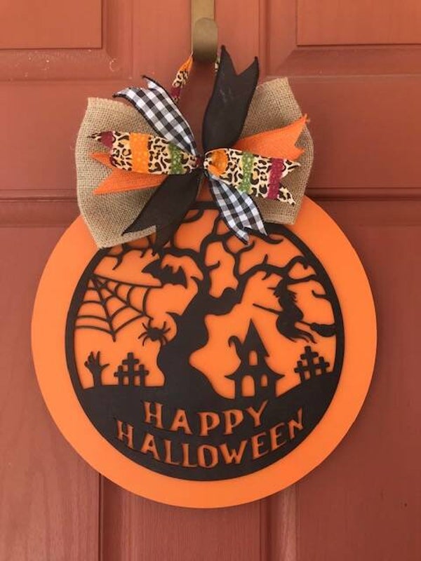 "Happy Halloween" Door Hanger