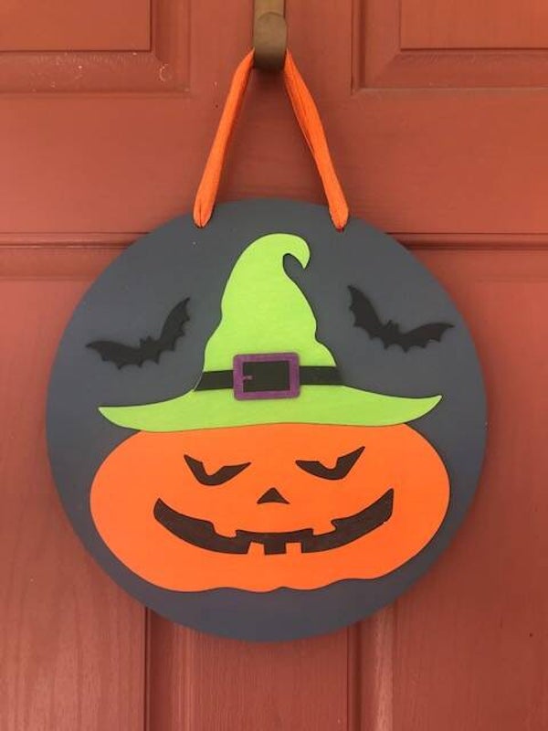 "Jack-O-Lantern" Door Hanger