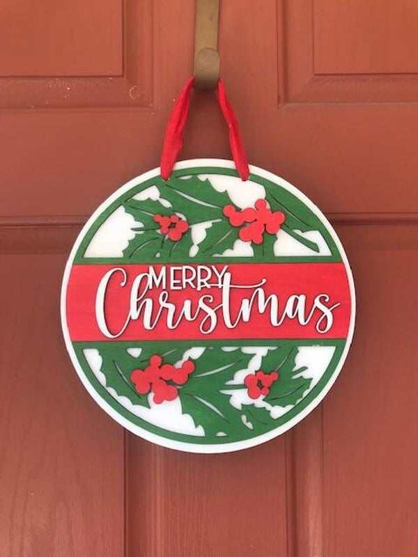 "Merry Christmas" Door Hanger