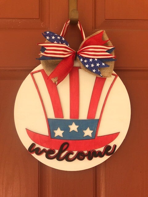 "Uncle Sam Welcome" Door Hanger