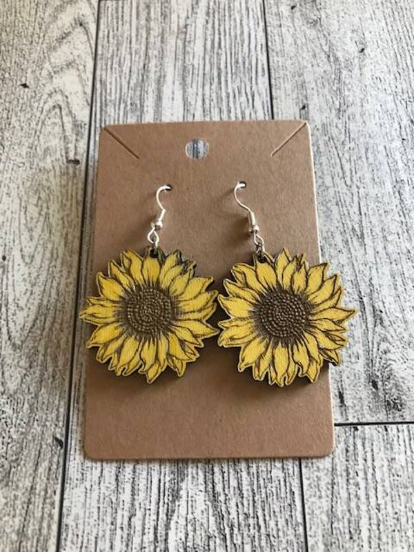 "Yellow Sunflower" Earrings