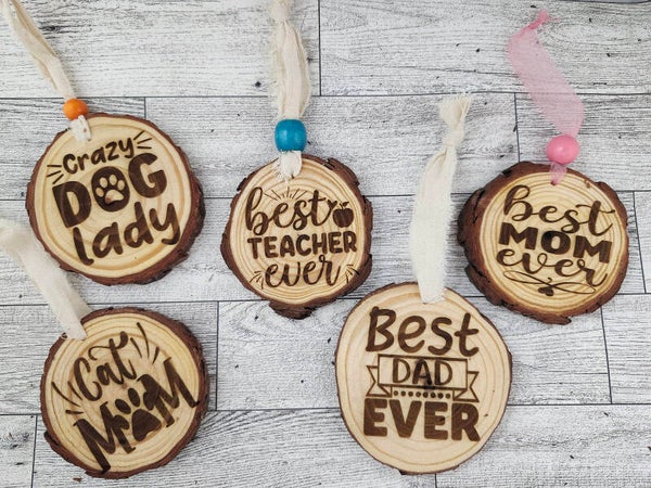 "Rustic Tree Limb" Ornaments