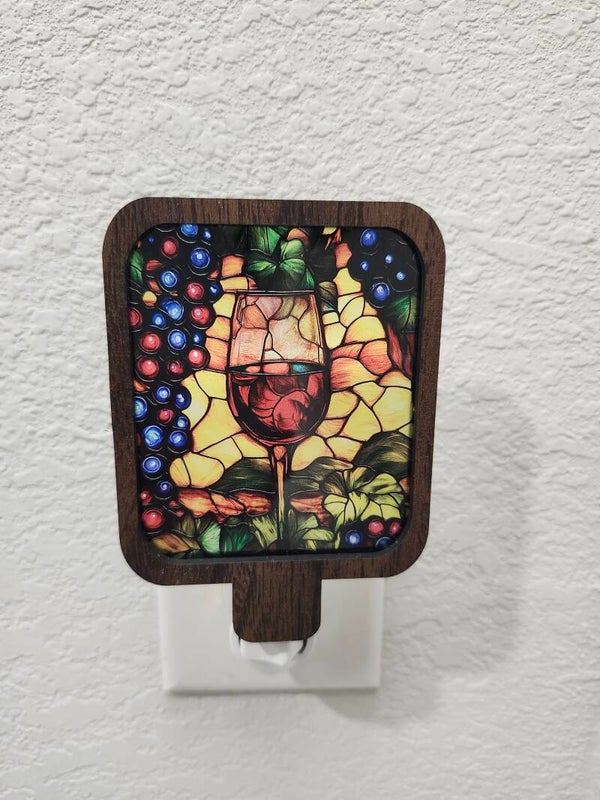 "Wine Glass Nightlight"