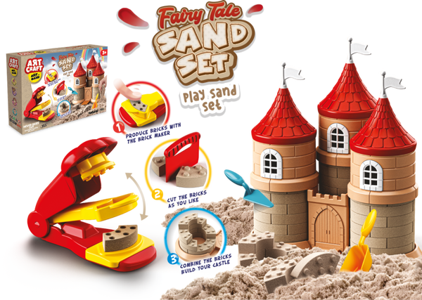 ARTCRAFT- Sprookje Speelzand Set- FAIRY TALE CASTLE PLAY SAND SET - 750 GR