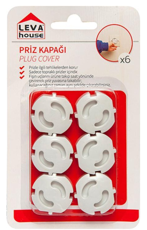 Stopcontact Beveiliging- Stopcontact Bescherming - Vast - 6 Stuks