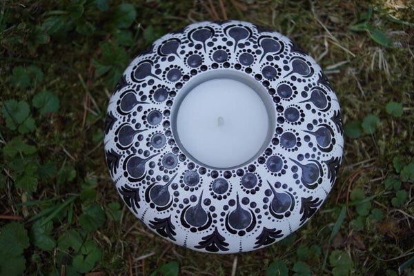 Teelicht-Mandala 10cm ScGr