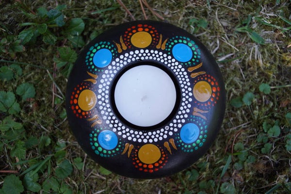 Teelicht-Mandala 10cm BlOr