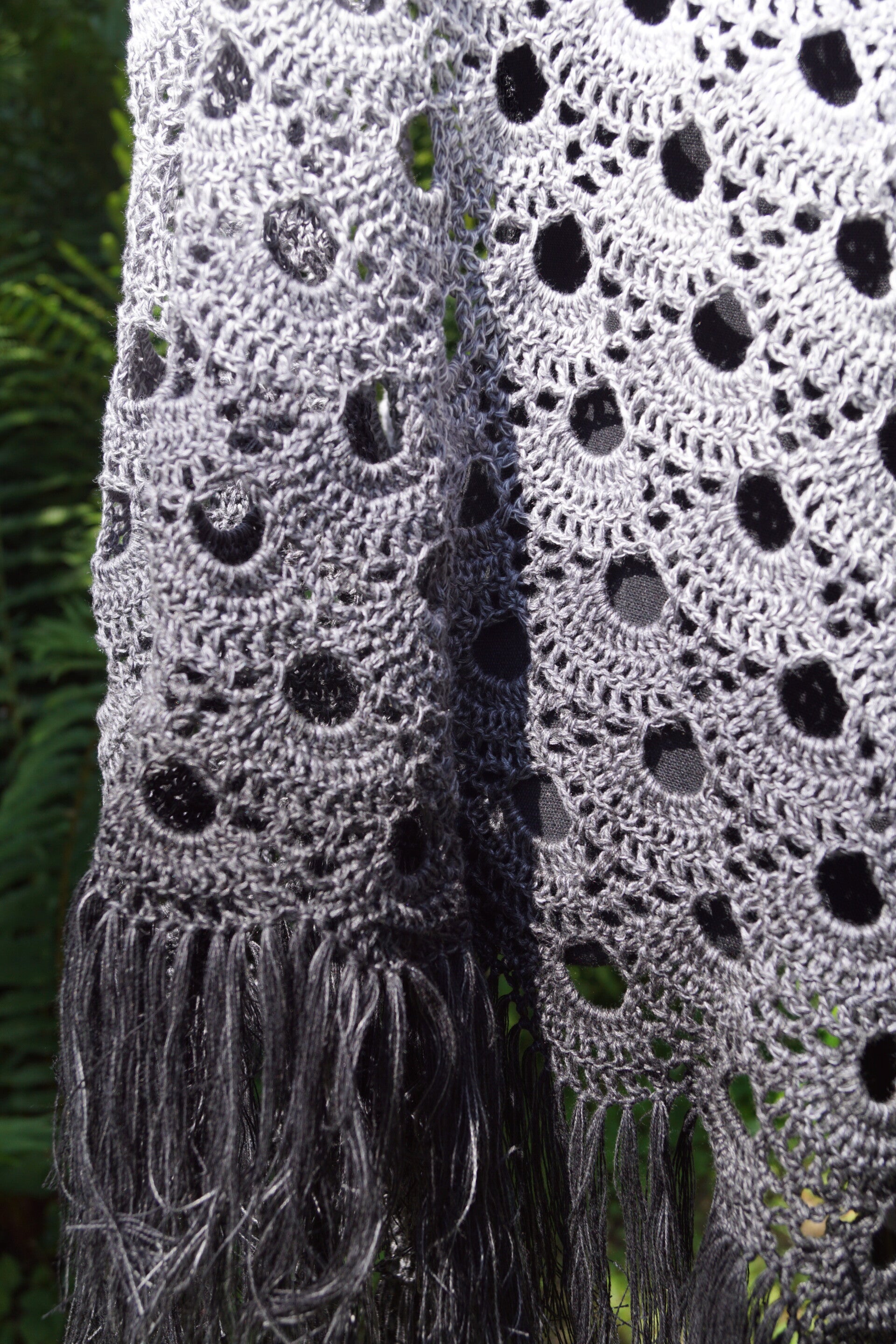 Muschelmuster Schwarz-Weiss