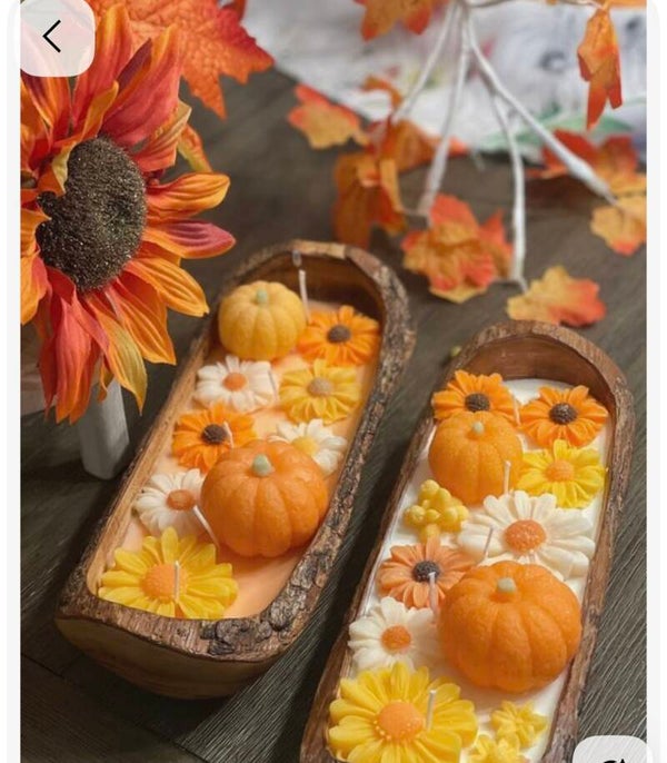 Fall Dough Bowl Candle