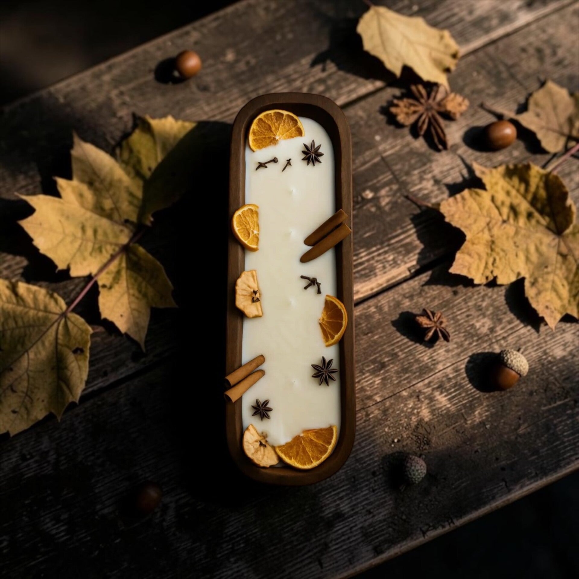 Fall Dough Bowl Candle