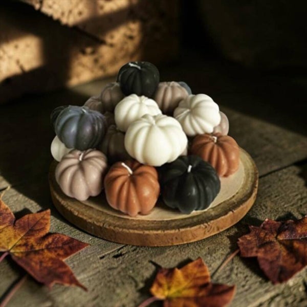 Set of 6 Pumpkin Candles
