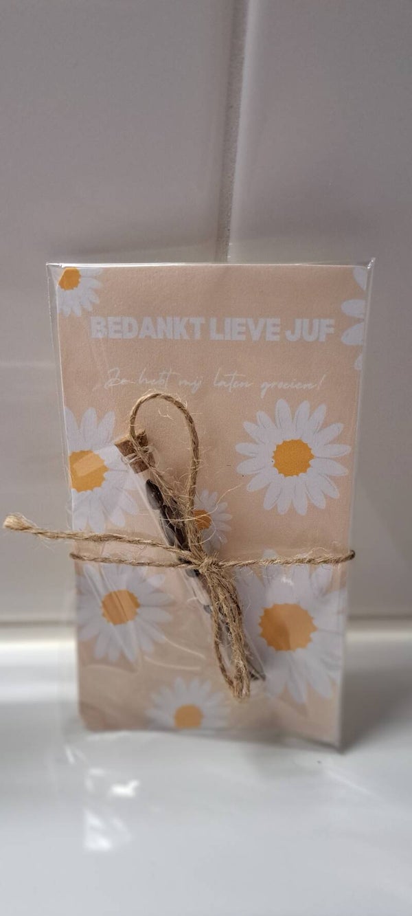 Zonnenbloem zaadjes juf