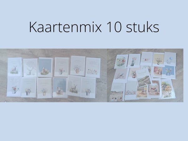Kaartenmix 10 stuks