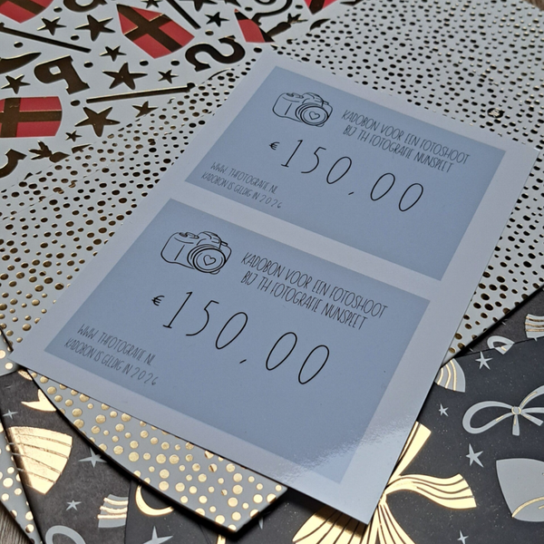 2 x kadobon €150,00