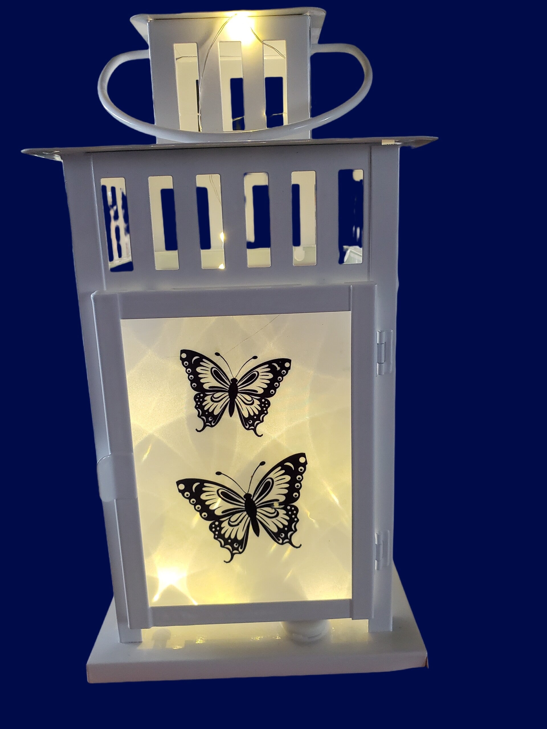 Laterne mit Lichterkette