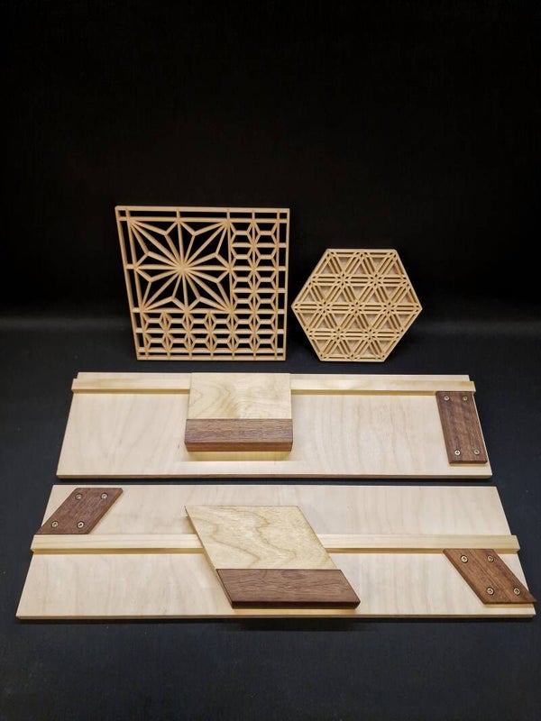 Kumiko Cutting Jig Set with Magnetic Saw Guide