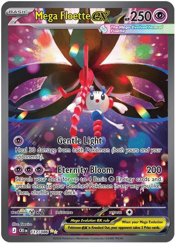 Mega Floette ex 117/086 - SIR single fra Chaos Rising