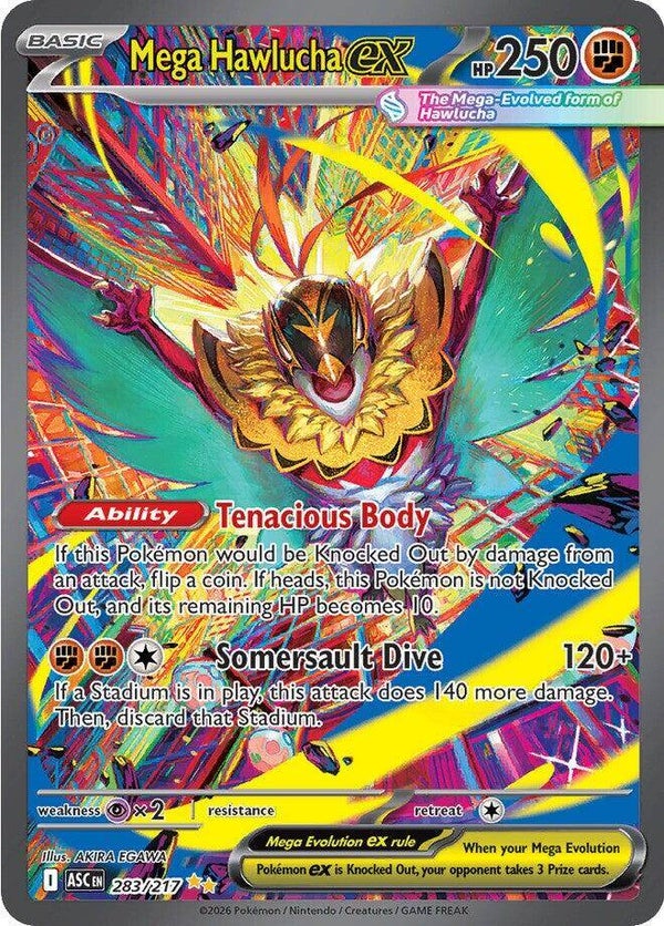 Mega Hawlucha ex 283/217 - SIR single fra Ascended Heroes
