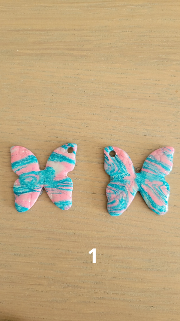 🦋 Pampilles Papillons en pâte polymère