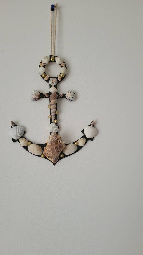 ⚓ Ancre décorative en coquillages