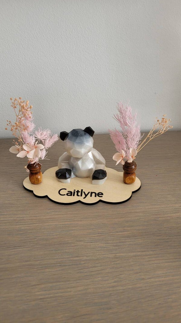 Panda ou ours blanc en resine