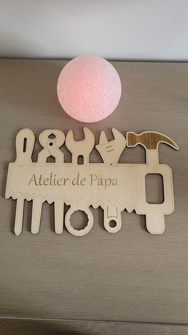 Décoration murale en bois personnalisée