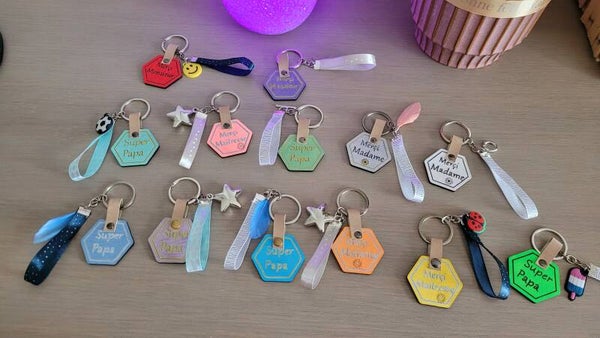 🔑 Porte-clé personnalisable en bois