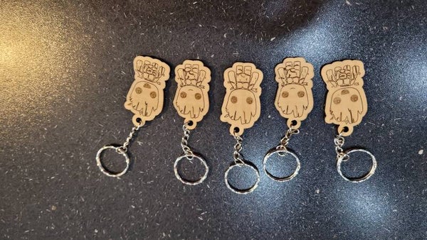 🔑 Porte-clé Groot en bois