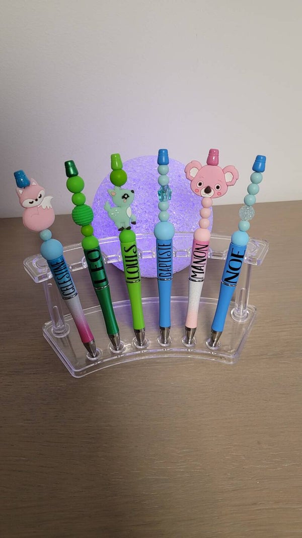 Stylo fantaisie personnalisé (avec ou sans prénom)