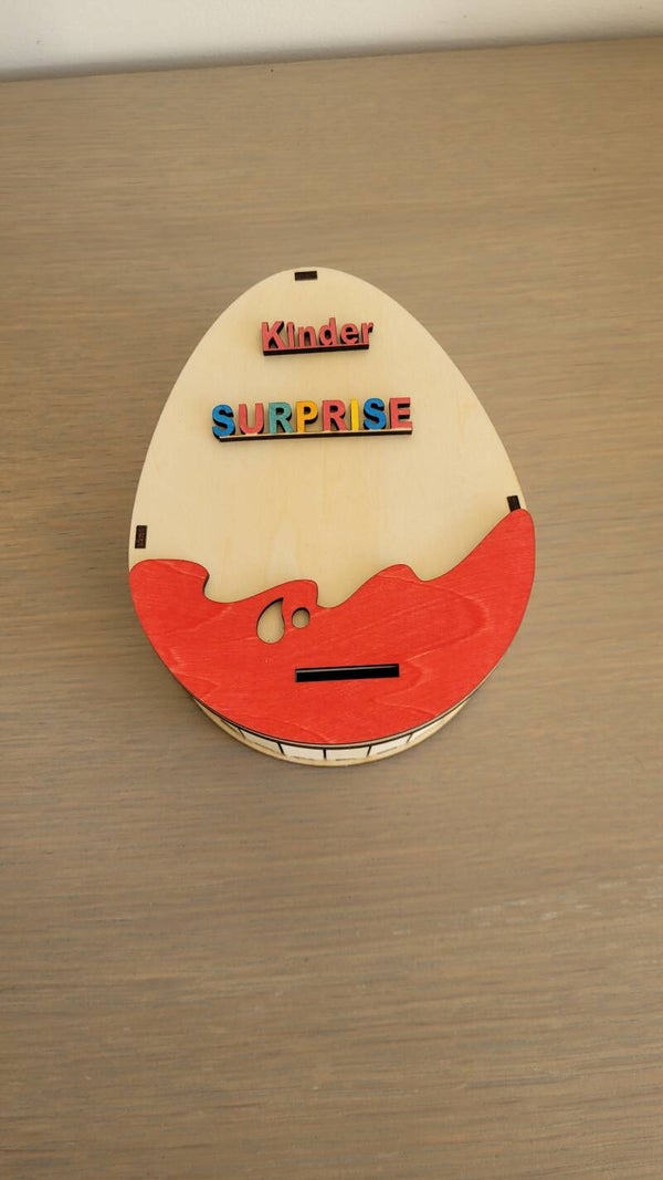 Boîte Kinder tirelire – personnalisable