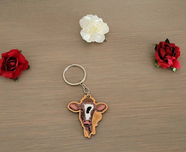 Porte-clé – Vache rustique